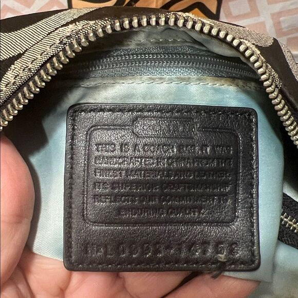 Coach Kristin Black and Cream Signature Hobo Bag - #14753 - Picture 11 of 15